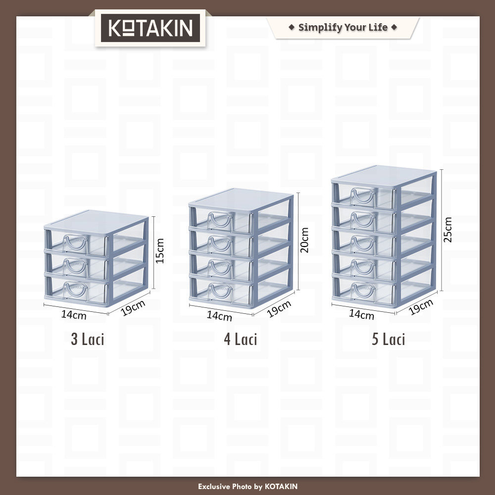 Rak Susun 5 Tingkat Laci Meja
